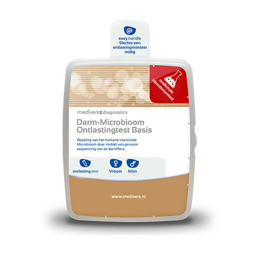 Verpakking Medivere darmmicrobioom test Basis voor thuisafname van ontlasting