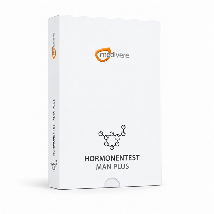 Hormonen Zelftest Man Plus Speekseltest: nieuwe Nederlandse Medivere-verpakking