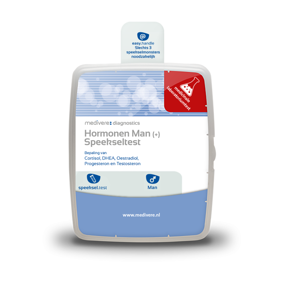 Hormonen Zelftest Man Plus Speekseltest van Medivere