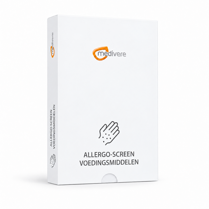 Allergo-Screen Voedingsmiddelen: nieuwe Nederlandse Medivere-verpakking