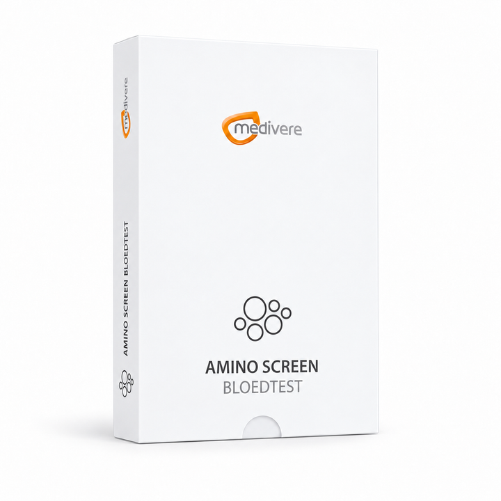 Amino Screen Bloedtest: nieuwe Nederlandse Medivere-verpakking