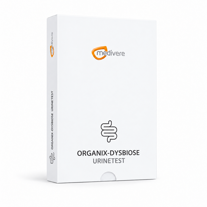 Organix-dysbiose Urinetest: nieuwe Nederlandse Medivere-verpakking