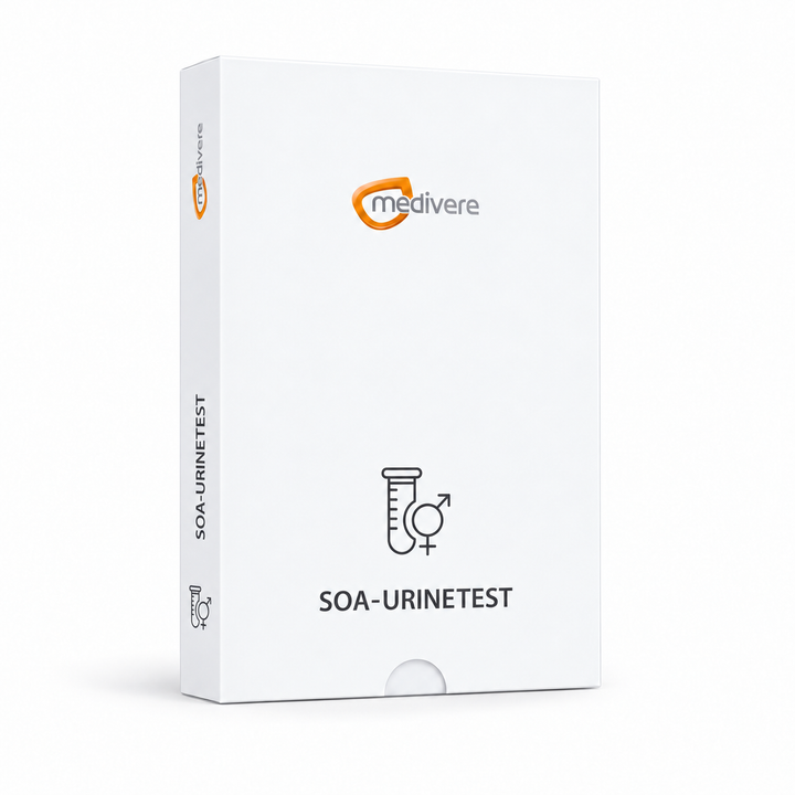 SOA Urinetest: nieuwe Nederlandse Medivere-verpakking
